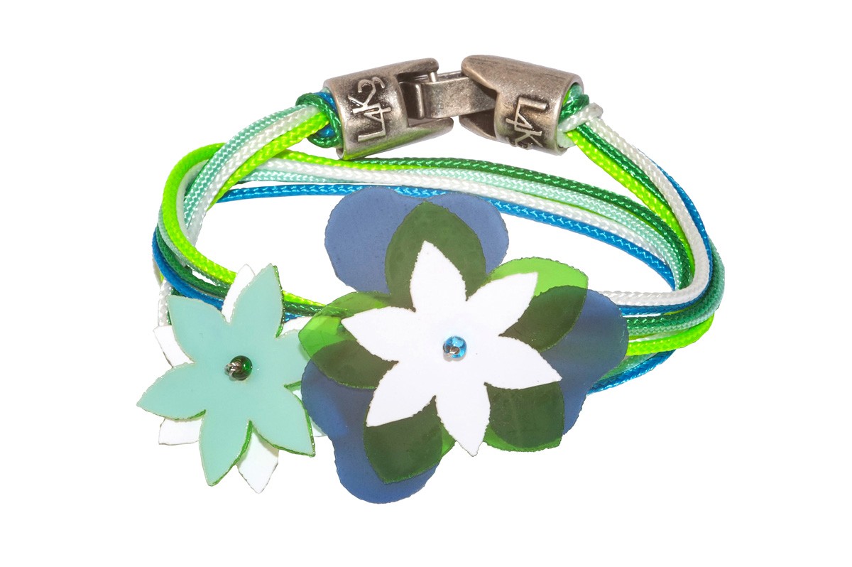 Bracciale KURDì FIORI 03-VERDE