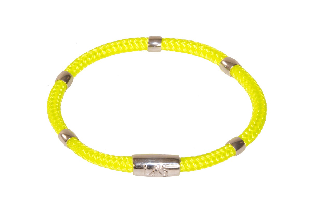 Bracciale 5 POLI 09-GIALLO FLUO