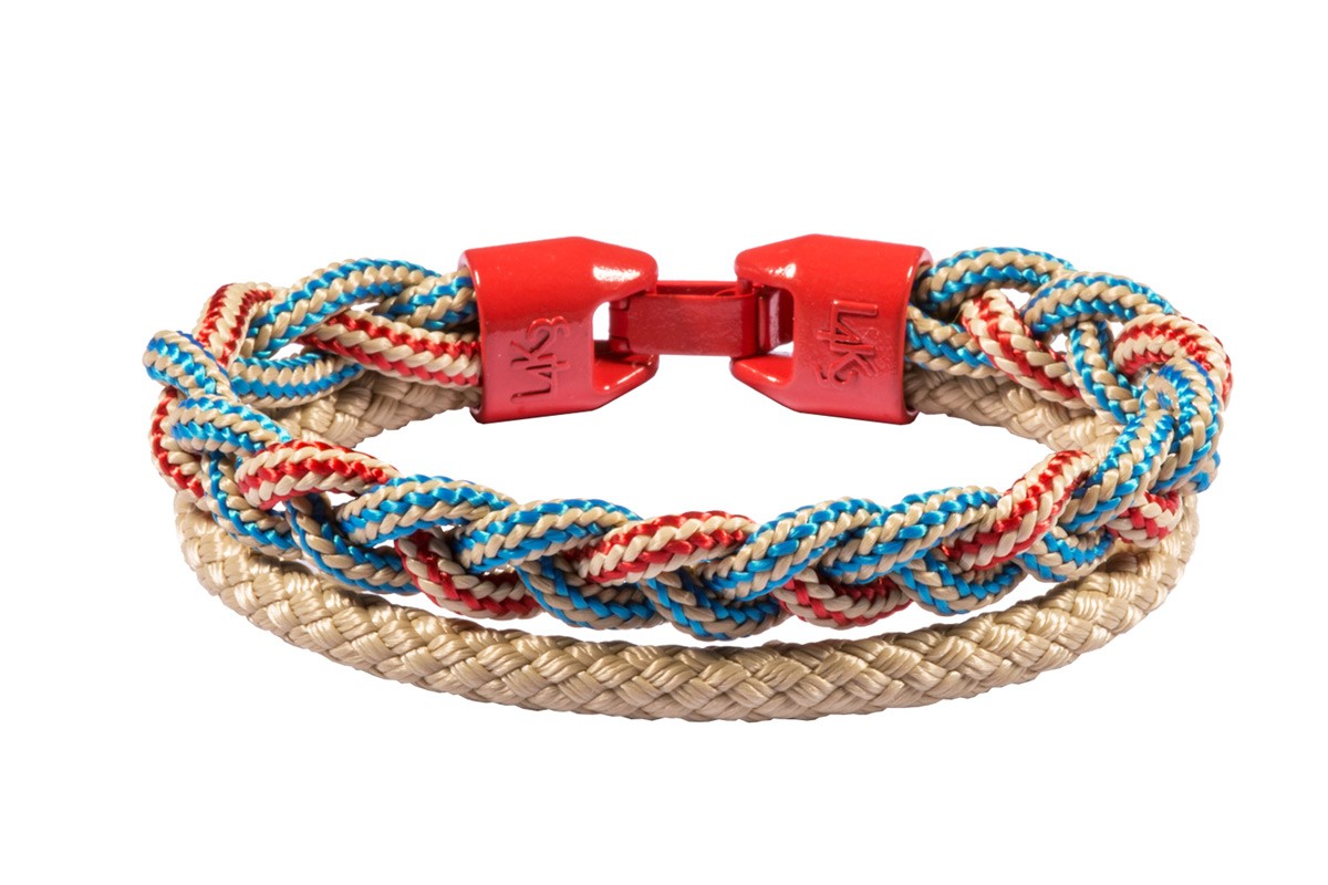 Bracciale CANAPINO 04-AZZURRO ROSSO