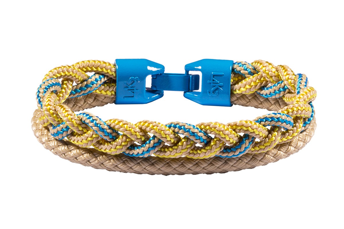 Bracciale CANAPINO 03-GIALLO AZZURRO