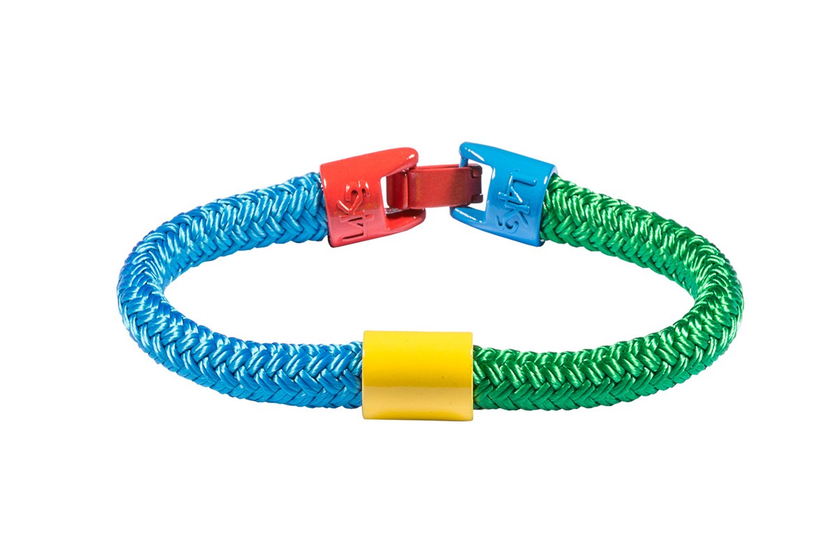 Bracciale TOY 02-AZZURRO GIALLO VERDE