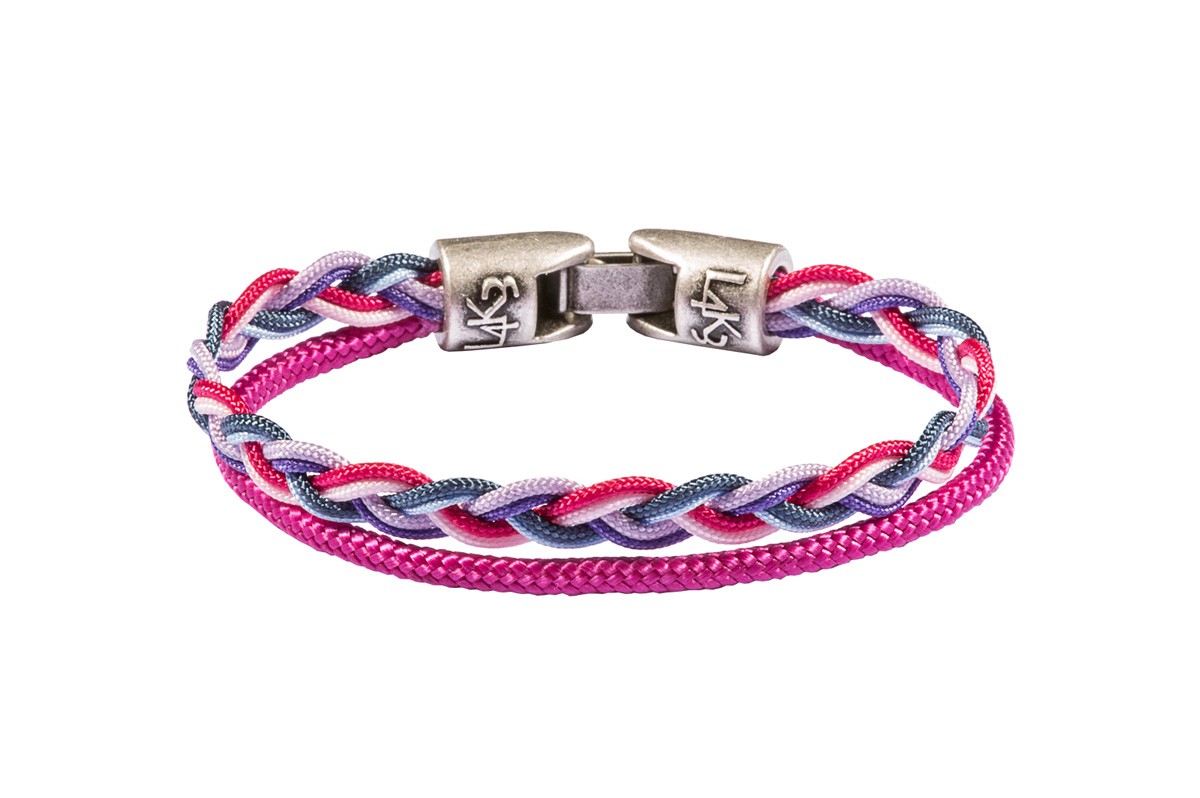 Bracciale TRECCIA 03-FUCSIA