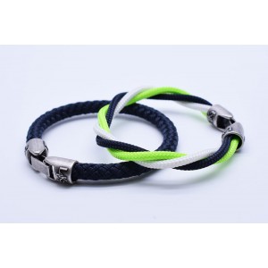 MUST 07 - Bianco - Verde Fluo - Blue Navy / Blue Navy