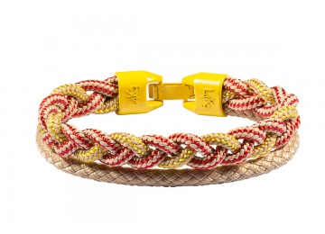 Bracciale CANAPINO 02-GIALLO ROSSO