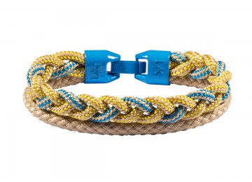 Bracciale CANAPINO 03-GIALLO AZZURRO