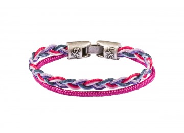 Bracciale TRECCIA 03-FUCSIA