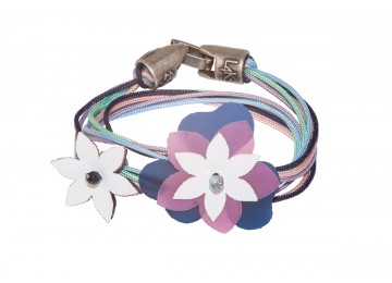 Bracciale KURDì FIORI 02-AZZURRO