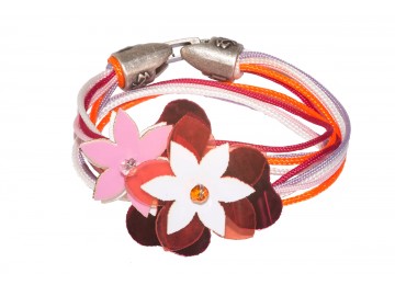 Bracciale KURDì FIORI 04- ARANCIO