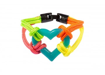 Bracciale CUORI E CORDE 05-AZZURRO