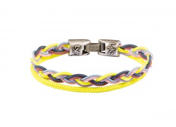 Bracciale TRECCIA 04-GIALLO